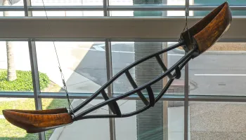 Image of Southeast Of Disorder sculpture at the Elliott Museum in Stuart.