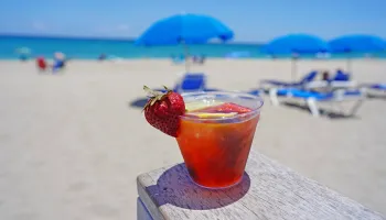 Image of a sangria at Stuart Beach