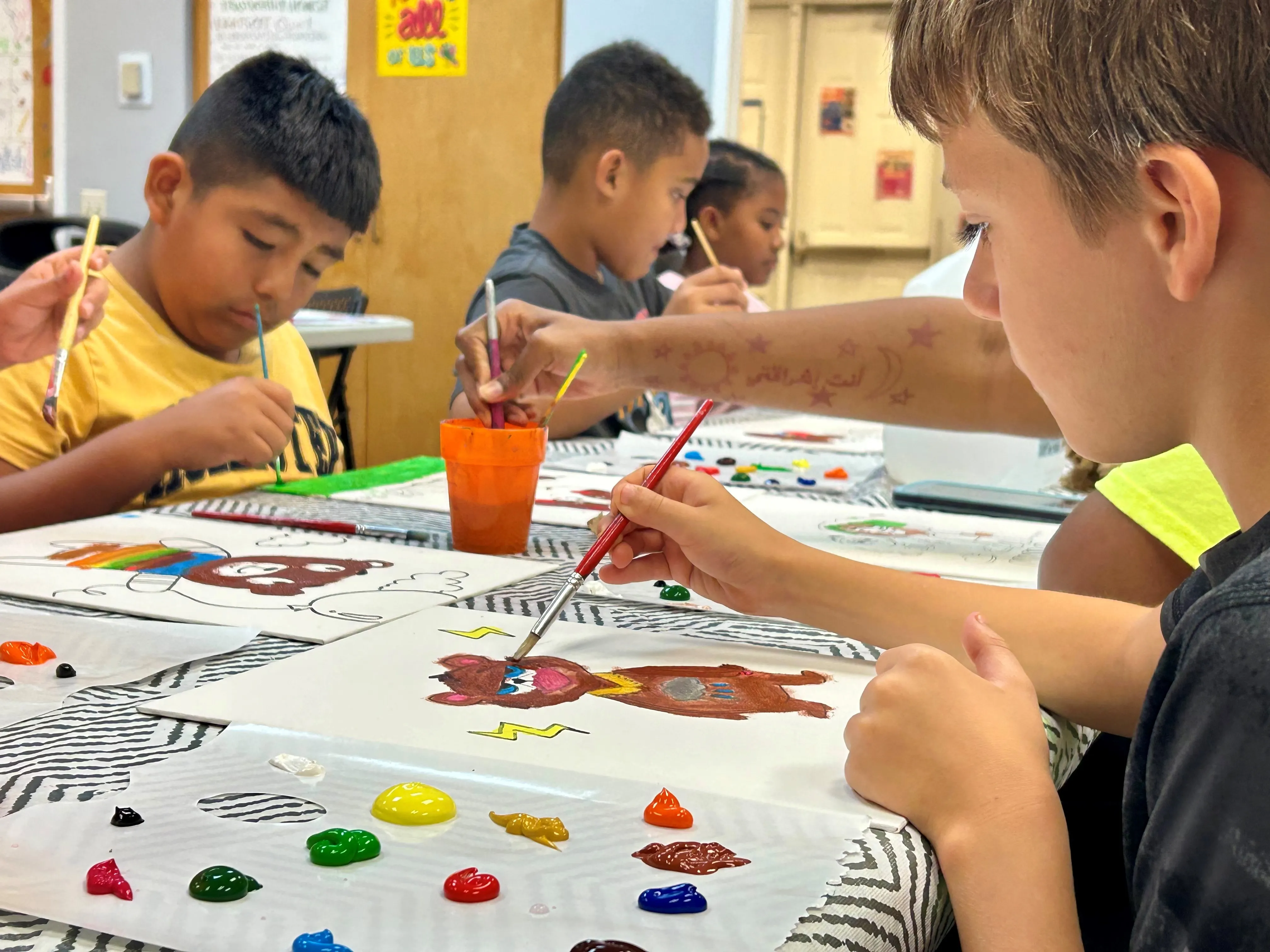 Paint Time for Martin County Parks and Recreation's REACH Summer Camp